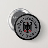 Deutschland/ Germany Forever/schwarzer Adler/Eiser Button (Vorne & Hinten)