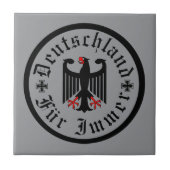 Deutschland/ Germany Forever/schwarzer Adler/Eiser Fliese (Vorderseite)