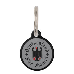 Deutschland/ Germany Forever/schwarzer Adler/Eiser Haustiermarke