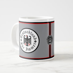 Deutschland/ Germany Forever/schwarzer Adler/Eiser Jumbo-Tasse