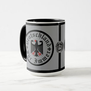 Deutschland/ Germany Forever/schwarzer Adler/Eiser Tasse