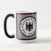 Deutschland/ Germany Forever/schwarzer Adler/Eiser Verwandlungstasse (Links)