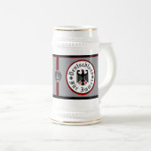 Deutschland/Germany Forever/schwarzer Adler/Eisern Bierglas (VorderseiteRechts)