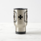 Deutschland/Germany Forever/schwarzer Adler/Eisern Reisebecher (Mittel)