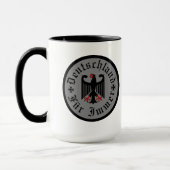Deutschland/Germany Forever/schwarzer Adler/Eisern Tasse (Links)
