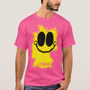 Deutschland Glückwunsch auf Karte Gesicht mit Läch T-Shirt