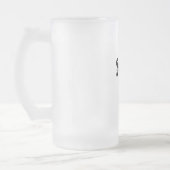 Deutschland großes fussball Logo Mattglas Bierglas (Links)