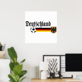 Deutschland großes Fussball-Logo Poster (Heimbüro)