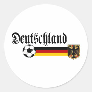 Deutschland großes fussball Logo Runder Aufkleber