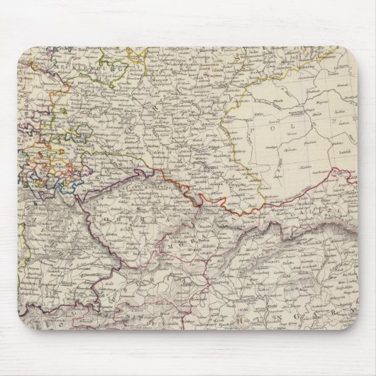 Deutschland-Grundkarte Mousepad (Vorne)
