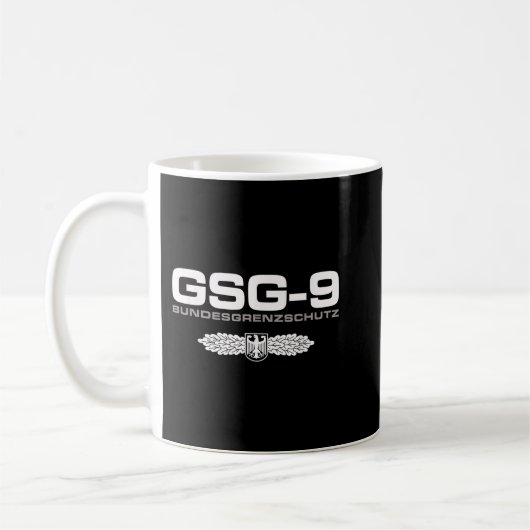 Deutschland GSG 9 Sonderpolizei Kaffeetasse (Links)