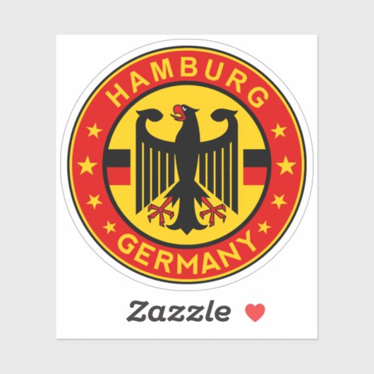 Deutschland, Hamburg Aufkleber (Blatt)