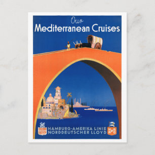 Deutschland Hamburg Vintage Reiseposter Restaurier Postkarte
