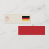 Deutschland - Haut Mini Visitenkarte (Vorne/Hinten)