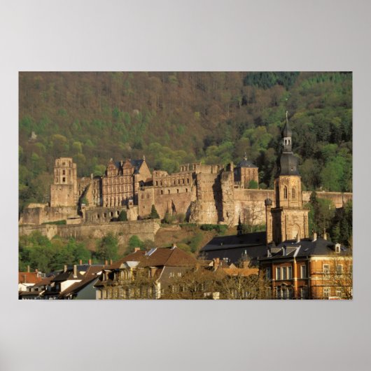 Deutschland, Heidelberg. Schloss Poster (Vorne)