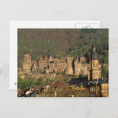 Deutschland, Heidelberg. Schloss Postkarte (Vorne/Hinten)