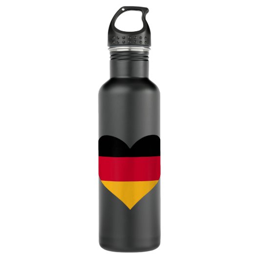 Deutschland - Herbstflagge Edelstahlflasche (Vorderseite)