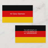 Deutschland, Herr Gerry Germain Visitenkarte (Vorne/Hinten)