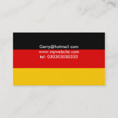 Deutschland, Herr Gerry Germain Visitenkarte (Rückseite)