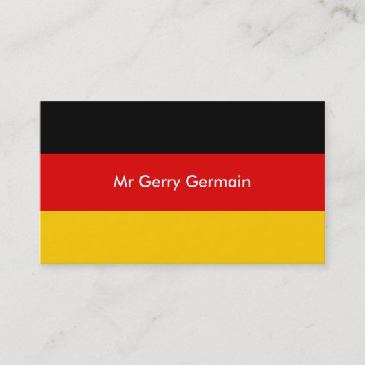 Deutschland, Herr Gerry Germain Visitenkarte (Vorderseite)