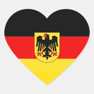DEUTSCHLAND Herz-Aufkleber