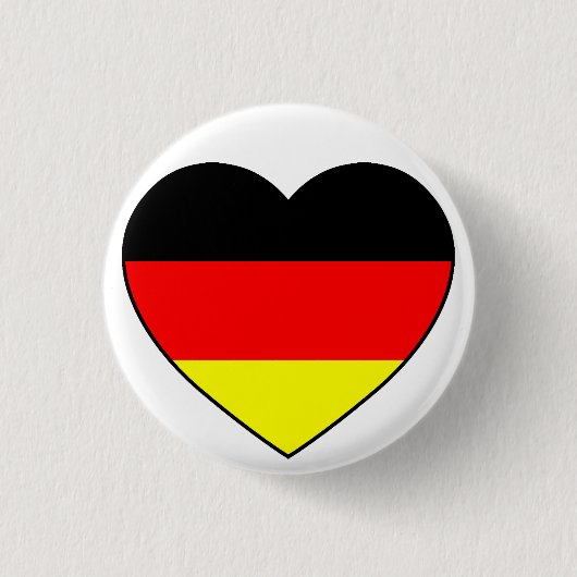 Deutschland Herz Fussball Germany Button (Vorderseite)