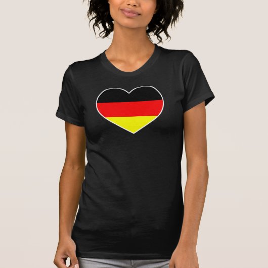 Deutschland Herz Fussball Shirt "Germany" (Vorderseite)