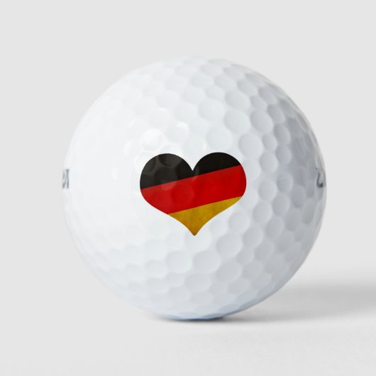 Deutschland Herz Golfball (Vorderseite)