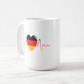 Deutschland Herz Kaffeetasse (Vorderseite Links)