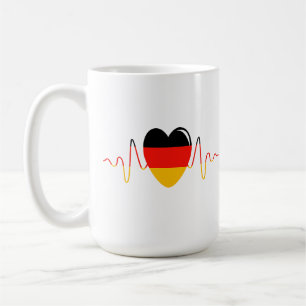 Deutschland Herz Kaffeetasse