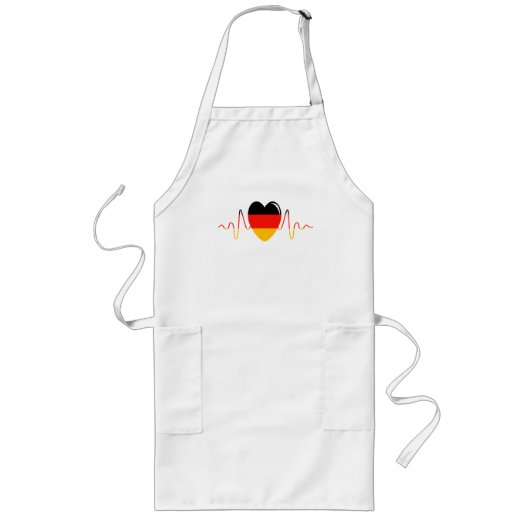 Deutschland Herz Lange Schürze (Vorne)