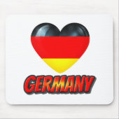 Deutschland Herz Mousepad (Vorne)