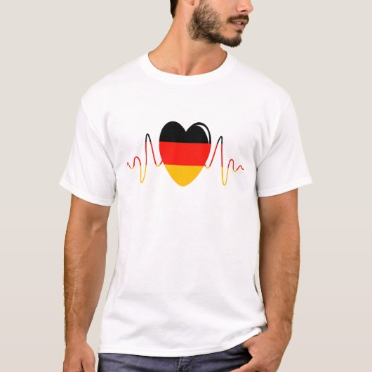 Deutschland Herz T-Shirt (Vorderseite)