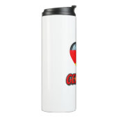 Deutschland Herz Thermosbecher (Nach links gedreht)