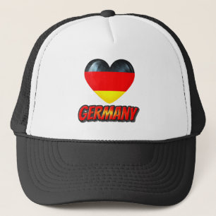 Deutschland Herz Truckerkappe