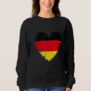 Deutschland Herzliche deutsche Flagge Deutscher Pr Sweatshirt