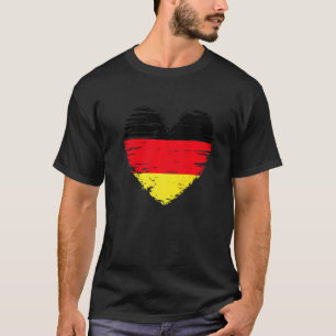 Deutschland Herzliche deutsche Flagge Deutscher Pr T-Shirt