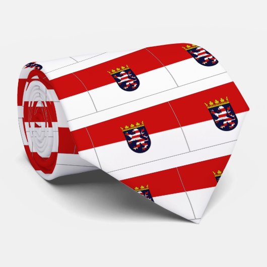 Deutschland Hessen Krawatte (Gerollt)