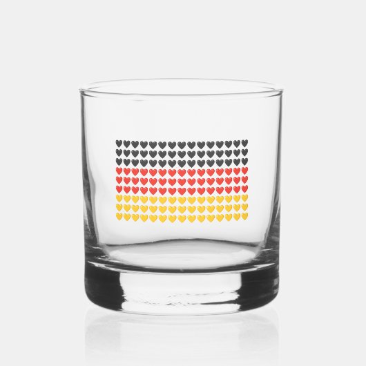 Deutschland HÖRT FLAG Rocks Glass Whiskyglas (Vorderseite)