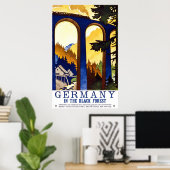 Deutschland im Schwarzwald Poster (Heimbüro)