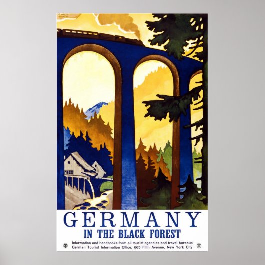 Deutschland im Schwarzwald Poster (Vorne)