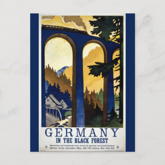 Deutschland im Schwarzwald Vintag wiederhergestell Postkarte