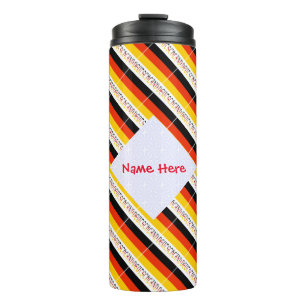 Deutschland Individuelle Kachelflagge Thermosbecher