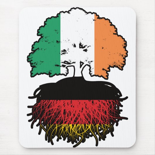 Deutschland Irland Treots Flag Mousepad (Vorne)