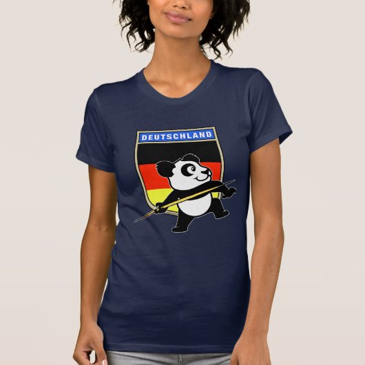 Deutschland Javelin Panda T-Shirt (Vorderseite)