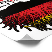 Deutschland Kanadisches Treuhandflagge Poster (Ecke)