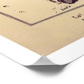 Deutschland Karikatur Karte 1868 Poster (Ecke)