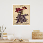 Deutschland Karikatur Karte 1868 Poster (Küche)