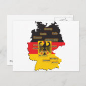 Deutschland Karte (Vorne/Hinten)