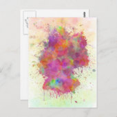 Deutschland Karte Aquarellsteine (Vorne/Hinten)